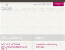 Tablet Screenshot of indoiuris.com